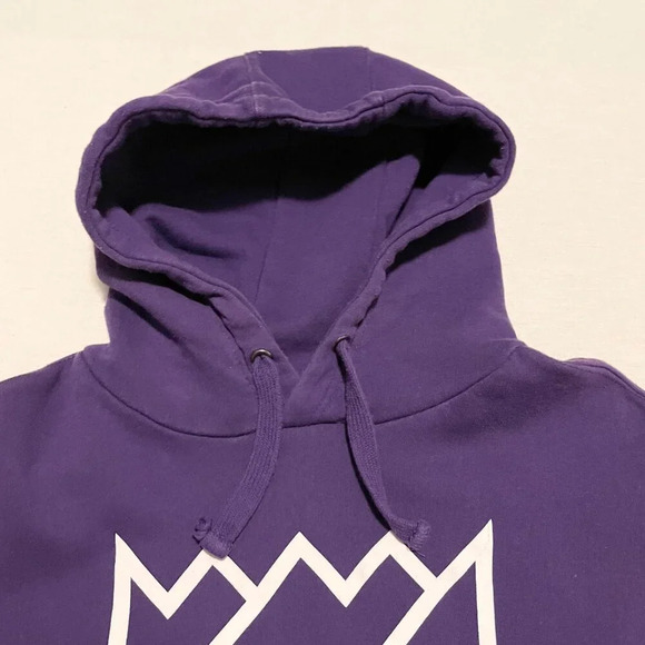 Sacremento Kings Hoodie Mens Small Purple Majestic NBA Basketball - Picture 3 of 16